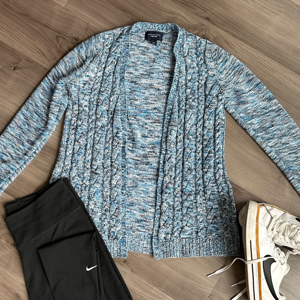 Lands’ End Drifter Knit Cardigan Sweater